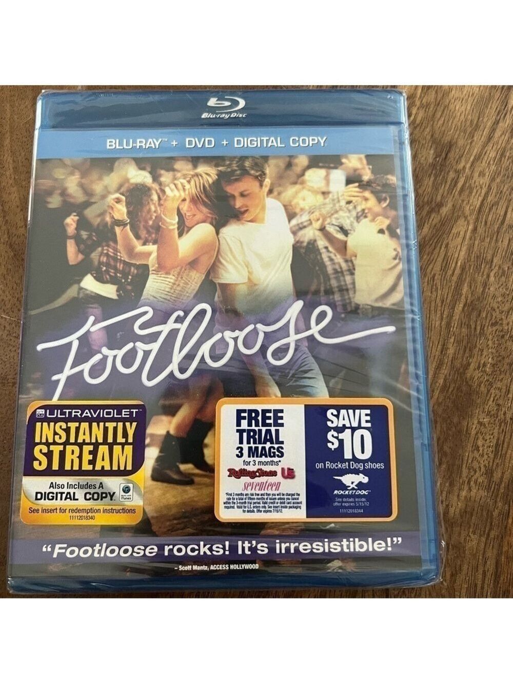 New Blu-Ray + DVD + Digital Copy Footloose 2011